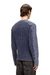 Blue Zip-up cardigan with contrast panels