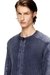 Blue Zip-up cardigan with contrast panels