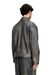 Black Leather jacket with trompe l'oeil pockets
