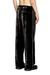 Black Track pants in treated velvet
