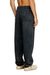 Black Drawstring pants with ribbed trim