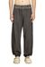 Black Cotton joggers with drawstring waist