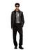 Black Wool blend pants with elastic waistband
