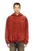 Red Cotton hoodie with kangaroo pocket