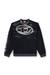 Black Cotton sweatshirt with Oval D print