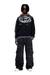 Black Cotton sweatshirt with Oval D print