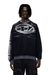 Black Cotton sweatshirt with Oval D print