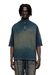 Black Sweatshirt in mixed denim-look jersey