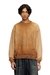 Brown Faded sweatshirt with devoré Phoenix logo