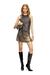 Dark Grey Mini dress with draping