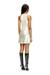 Silver Mini dress with draping