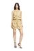 Beige Cargo dress in treated viscose-nylon