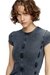 Dark Blue Mini dress in denim-look jersey