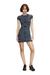 Dark Blue Mini dress in denim-look jersey
