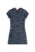 Dark Blue Mini dress in denim-look jersey
