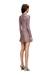 Pink Lycra dress with bouclé print