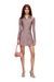 Pink Lycra dress with bouclé print