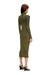 Olive Midi dress in treated wide-rib jersey
