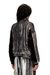 Dark Grey Track jacket in treated velvet