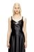 Black Nylon jersey top with ruching