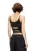 Black Denim-look vest top with wrap ties