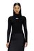 Black Rib-knit top