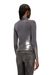 Dark Grey Shirt in acetate with buttons and metallic foil