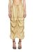 Beige Cargo midi skirt in treated viscose-nylon