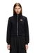Black Zip-up sweatshirt with cut-out logo