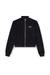 Black Zip-up sweatshirt with cut-out logo