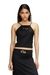 Black Cami top in Cool Wool and stretch knit