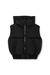 Black Hooded down vest in crinkled nylon