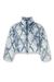 Light Blue Puffer jacket in argyle-quilted devoré shell