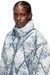 Light Blue Puffer jacket in argyle-quilted devoré shell