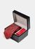 Crimson Drift Tie Hanky Set