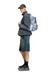 Blue Backpack in trompe l'oeil denim