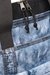 Blue Tote bag in trompe l'oeil denim