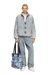 Blue Tote bag in trompe l'oeil denim