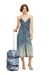 Blue Cabin bag in trompe l'oeil denim