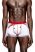 White Stretch boxers with all-over print