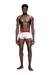 White Stretch boxers with all-over print