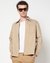 Cotton Solid Beige Shacket
