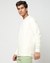 Cotton Stretch All Over Print Regular Fit White Sweatshirt