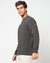 Cotton Blend Solid Regular Fit Chest Graphic Sweatshirt