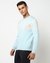 Cotton Solid Regular Fit Round Neck Blue Sweater