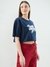 SUPERDRY FOIL PRINT CROPPED TEE
