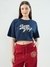 SUPERDRY FOIL PRINT CROPPED TEE