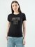 SEQUINED SUPERDRY FITTED CROP TEE