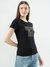 SEQUINED SUPERDRY FITTED CROP TEE