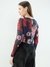 SHEER MESH PRINTED TOP